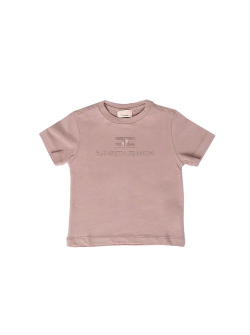 T-shirt, bambina, logata. ELISABETTA FRANCHI | EGTS098 0 JE006C041